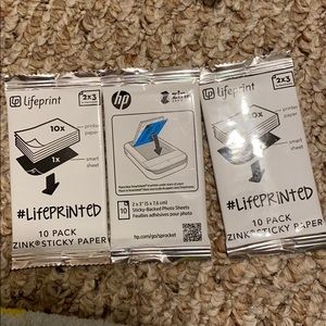 Brand new on opened zinc 10 pack paper